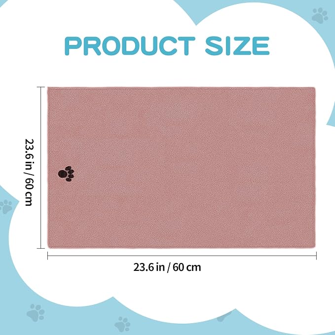 Microfiber Dog Towels 6 Pack, Perfect Shower & Bath Supplies for Dogs - Image 2