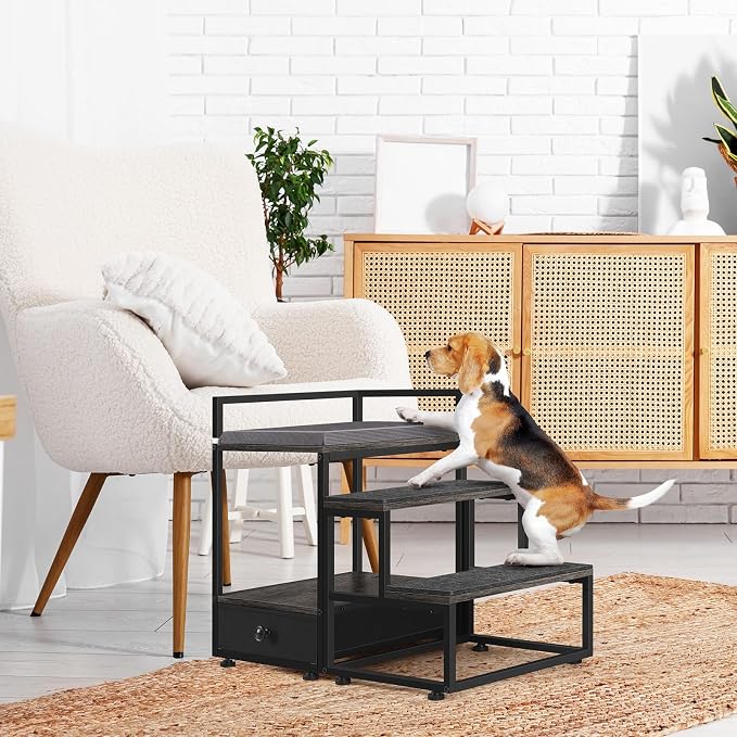 Pet Window Perch Dog Stairs for Small Dogs, Non-Slip Dog Steps for High Beds - Image 6