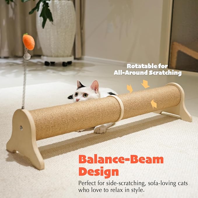 PETKARAY Horizontal Scratching Post, Large Cat Scratcher - Image 2