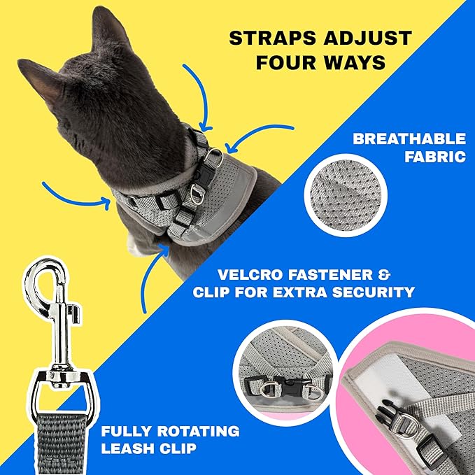 Travel Cat Harness and Leash Set - Image 3