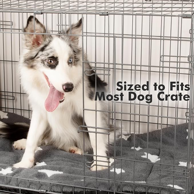 Mora Pets Cat Bed for Indoor Cats Washable Dog Crate Pad Cute Star Dog Bed Mat - Image 5