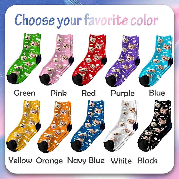 Custom Pajama Pants for Women Men, Personalized 67 Name Photo PJ Family Six - Image 5