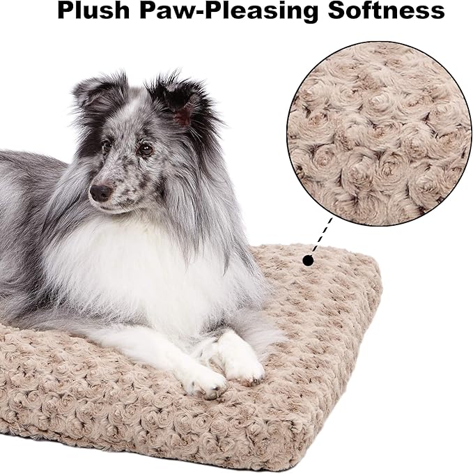 MidWest Homes for Pets Small QuietTime Deluxe Mocha Ombré Swirl Plush Pet Bed - Image 4