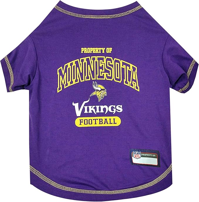 NFL Minnesota Vikings Dog T-shirt Large. by PETSFIRST