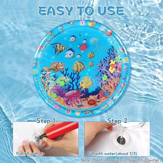 Aqua Cats Water Mat with Fish, Cat Dog Water Mat, Thickened Durable Non-Slip - Image 5