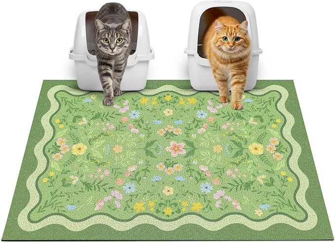 Glittme Premium Cat Litter Mat 33"x22" by Glittme