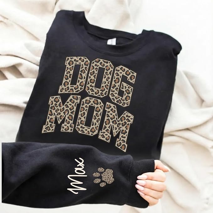 moonloom Dog Mom Sweatshirt, Animal Lover Gift, Custom crewneck - Image 4