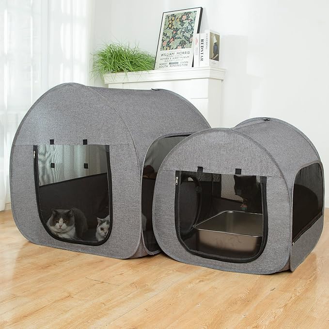 LUCKITTY Portable Cat Playpen, Delivery Room, Postoperative Recovery, House - Image 6