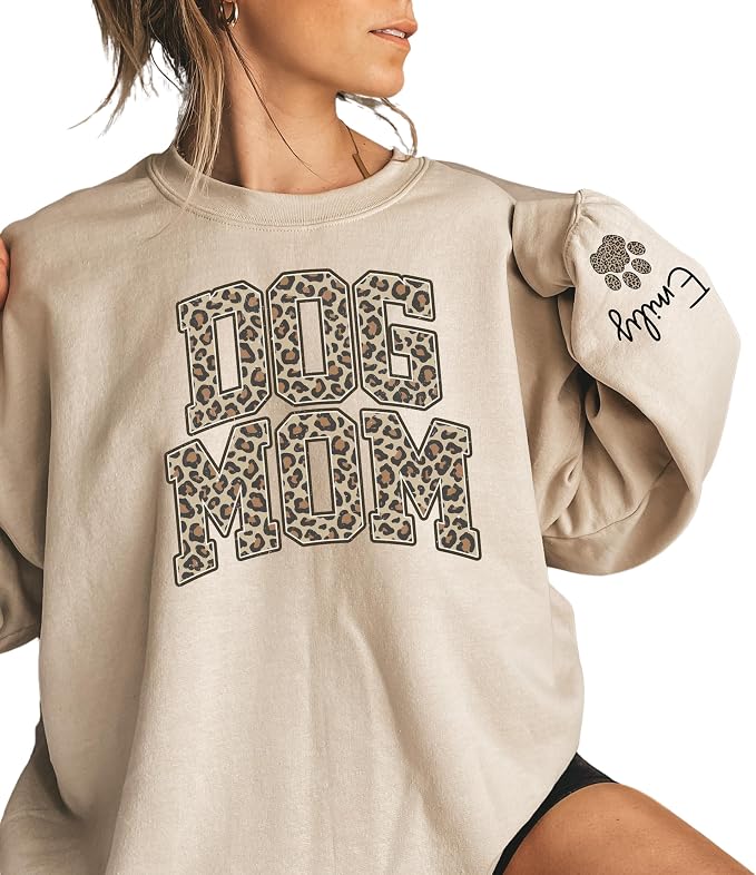 moonloom Dog Mom Sweatshirt, Animal Lover Gift, Custom crewneck by Moonloom