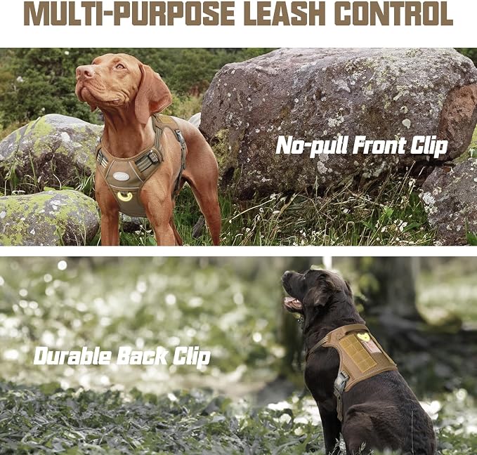 AUROTH Tactical Harness for Large Dogs No Pull Adjustable Pet Harness - Image 2
