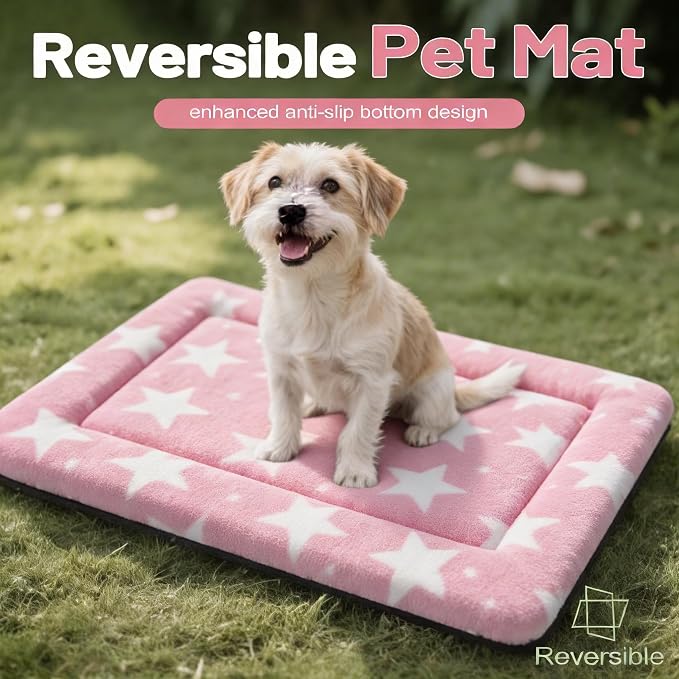 Dog Bed Mat, Reversible Crate Pad & Cute Dog Bed - Image 6