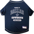 NFL Dallas Cowboys Dog T-Shirt for Pets, Size X-Small. Officially Licensed Pet by PETSFIRST