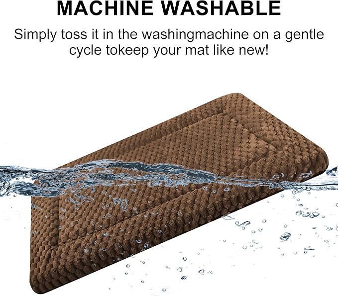 Dog Bed Mat, Reversible & Ultra Soft Kennel Pad-Machine Washable Pet Bed - Image 4