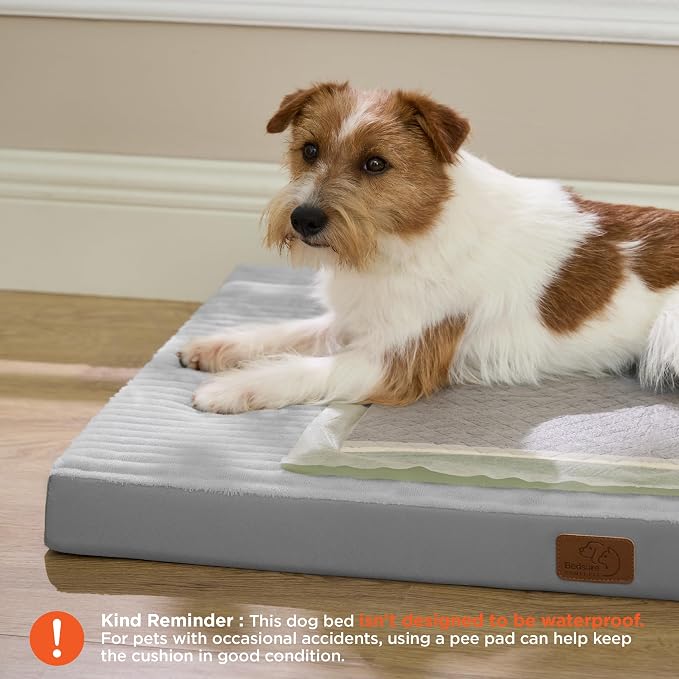 Bedsure ComfyFleece Dog Beds Large Sized Dog- Orthopedic Pet Beds - Image 2