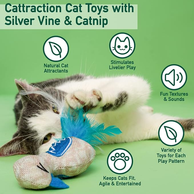 Hartz Cattraction with Silver Vine & Catnip Crinkle Mice - Image 5