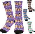 Artsadd Custom Face Socks for Women Men Cat Dog Lovers, Customized Unisex Funny by Artsadd