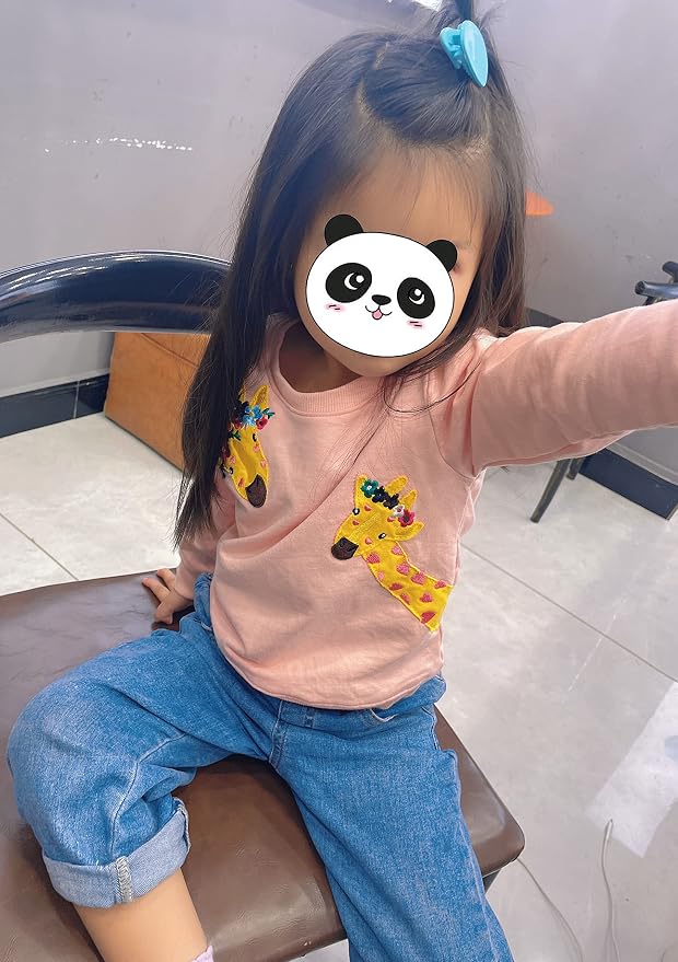 RETSUGO Toddler Baby Girls Sweatshirts Casual Pullover Crewneck Winter Long - Image 2