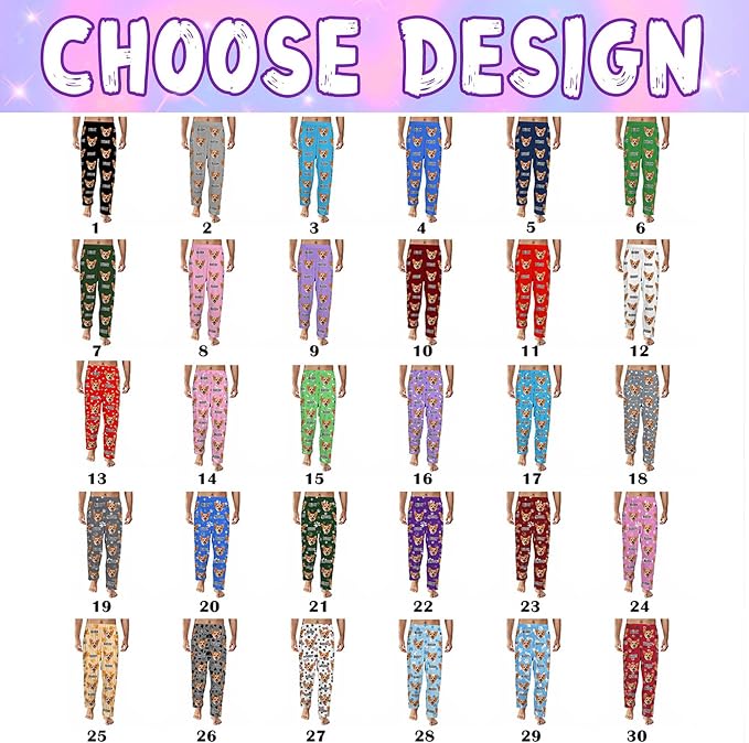 Custom Couple Pajama Pants Sock - Image 2