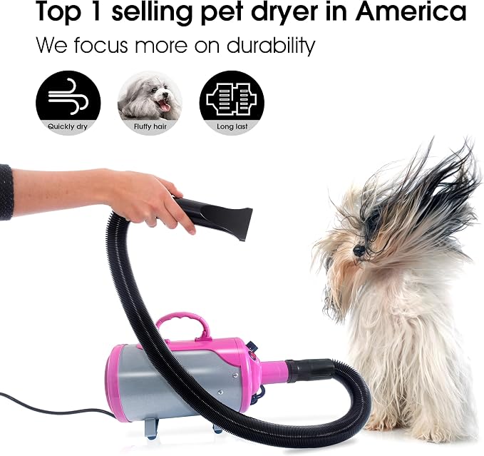 SHELANDY Groomer Partner Pet Hair Force Dryer Dog Grooming Blower - Image 2