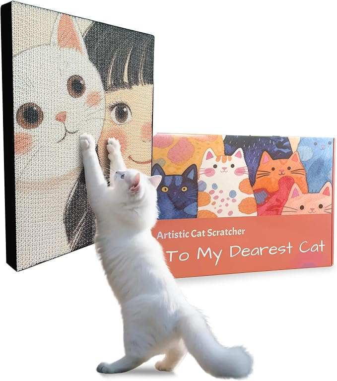 Art Cat Scratching Pad, Wall Scratcher by Unknown