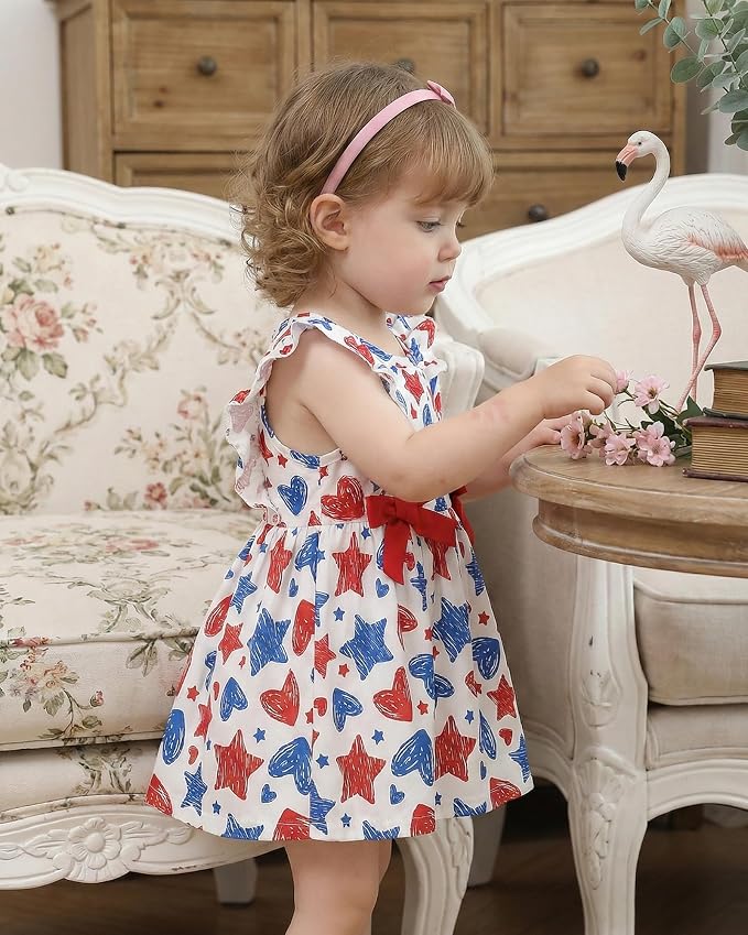 Mioglrie Baby Girl Dress Summer Girl Clothes Infant Outfits Newborn Ruffle - Image 4