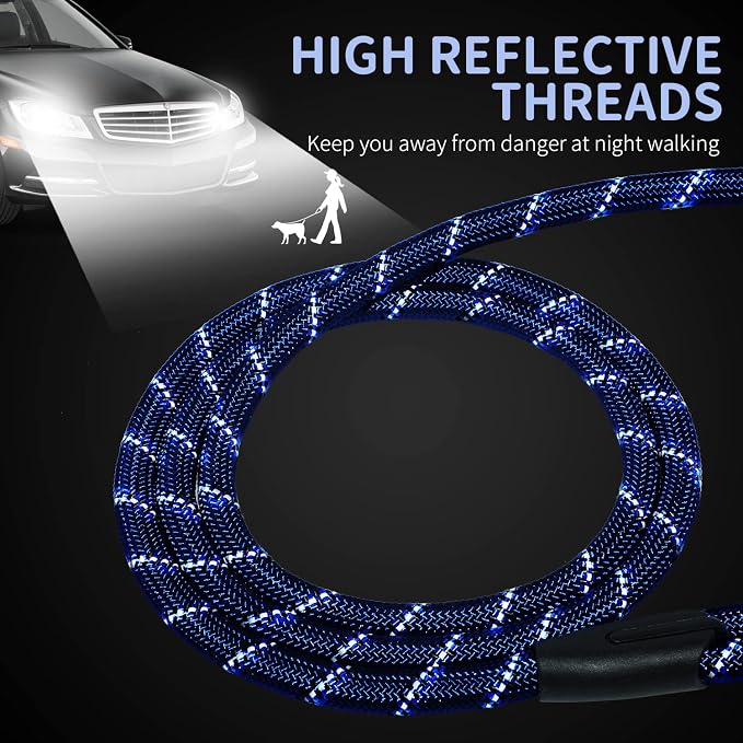 Long Dog Leash for Training 50Ft-Reflective Nylon Rope - Image 3