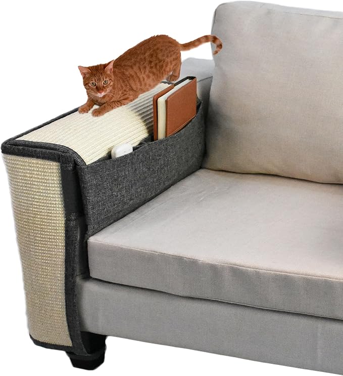 Upgraded Cat Scratch Sisal Sofa Protector, Furniture Couch Protector from Cat by Oroonoko