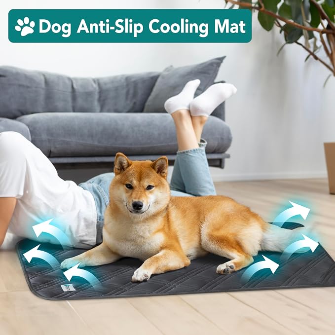 PetAmi Waterproof Cooling Mat for Dog, Premium Pet Cooling Blanket for Bed Crate - Image 3