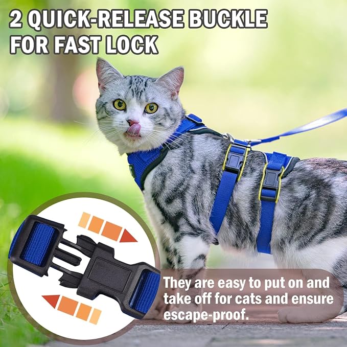 PUPTECK Cat Harness and Leash Set Escape Proof - Image 3
