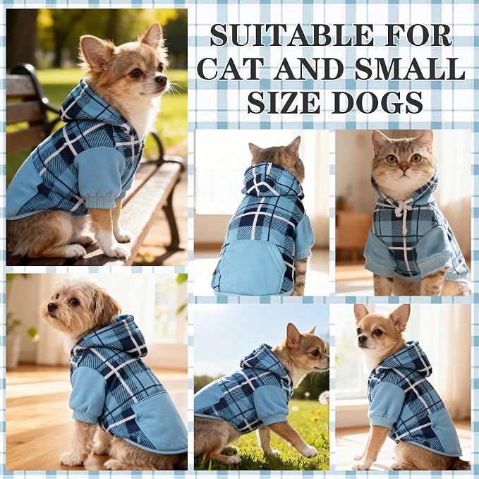 EXPAWLORER Plaid Cat Hoodie - Image 9