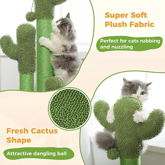 PAWZ Road Cat Scratching Post Cactus Cat Scratcher Featuring - Image 4