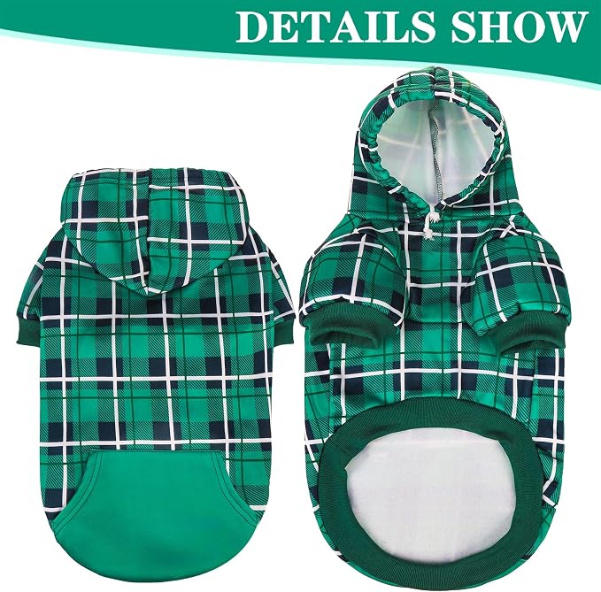 EXPAWLORER Plaid Dog Hoodie - Image 5