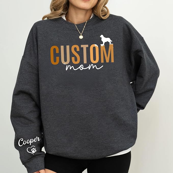 Personalized Dog Sweatshirt for Pet Lovers, Custom Name Crewneck, Cozy Gift for - Image 3