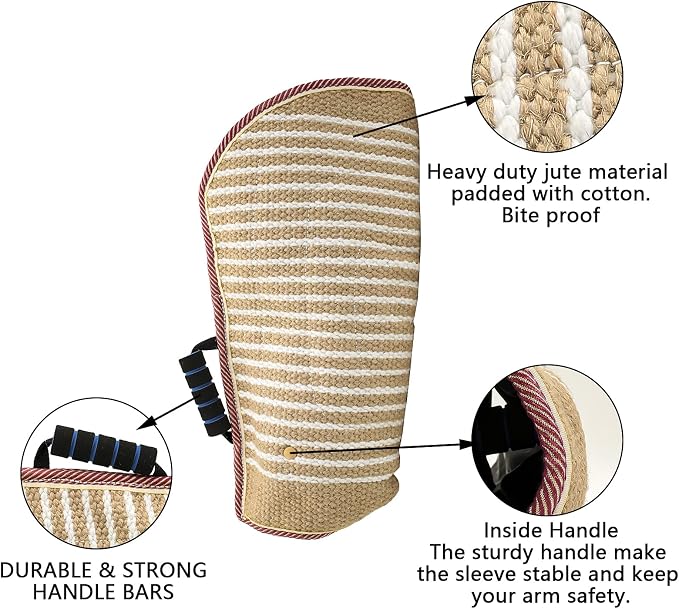 Morezi Dog Bite Sleeve Training Large Dogs, Strong Jute Training Equipment - Image 4