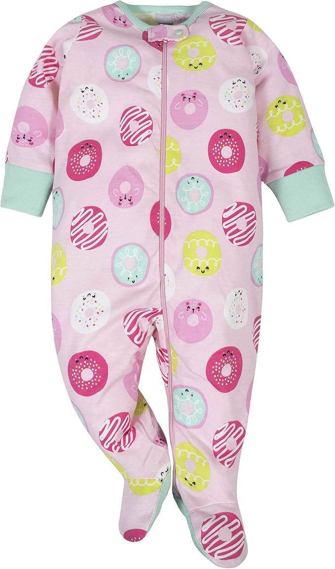 Onesies Brand Baby Girls' 4-pack Sleep 'N Play Footies Multi Pack - Image 2