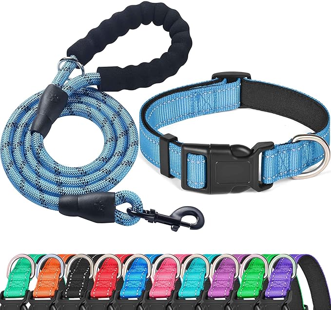 Reflective Dog Collar Padded by ladoogo
