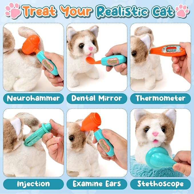 17PCS Interactive Cat Toys for Kids, Toys for 3 4 5 6 7 8 Year Old Girls Kids - Image 5