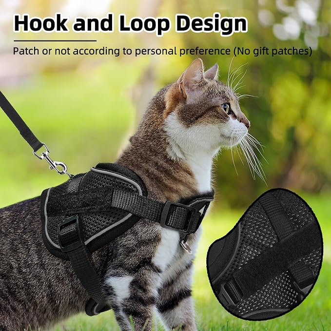 PUPTECK Cat Harness and Leash Set Escape Proof, Adjustable Reflective Kitten - Image 4