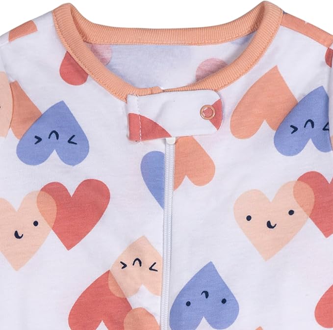 Onesies Brand Baby Girls' 4-pack Sleep 'N Play Footies Multi Pack - Image 2