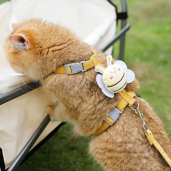 Cat Harness and Leash Set for Outdoor Travel Walking Escape Proof Soft Safe - Image 7
