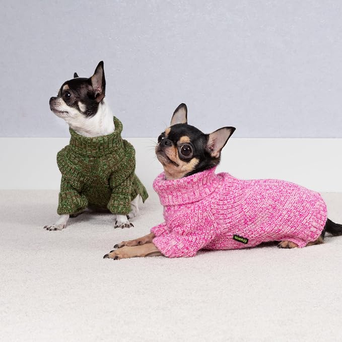 Fitwarm Knitted Turtleneck Dog Sweater, Cozy Dog Winter Clothes - Image 4