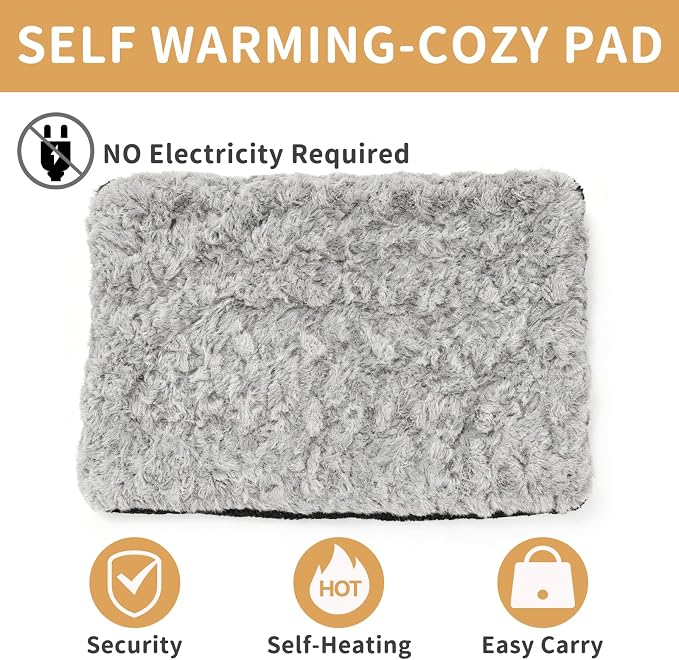 NAMOTEK Self-Warming Cat Bed Indoor/Outdoor Super Soft Self Heating Pet Mat - Image 2