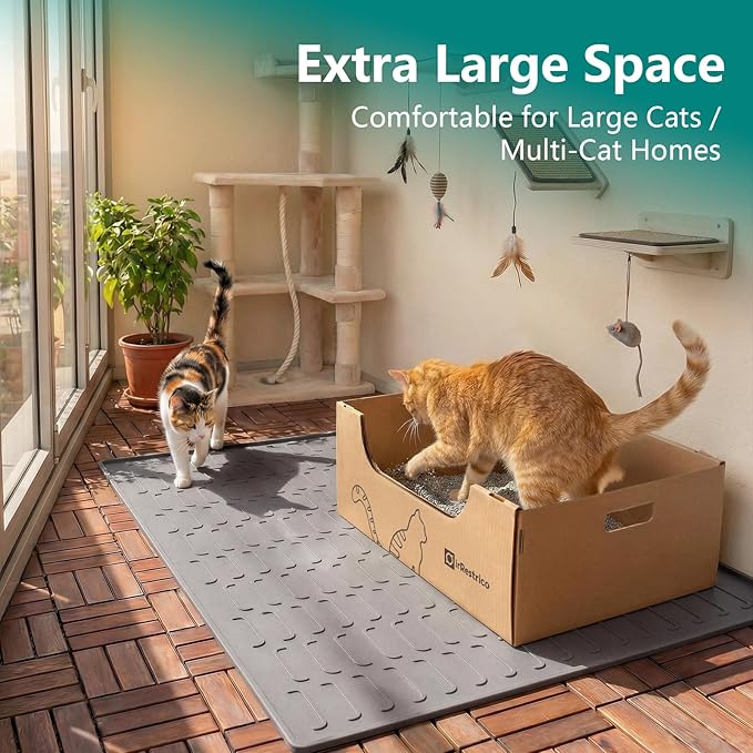 3-Pack Jumbo Disposable Cat Litter Box, Waterproof Cardboard Litter Box - Image 2
