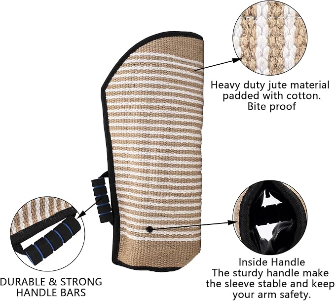 Morezi Dog Bite Sleeve Training Large Dogs, Strong Jute Training Equipment - Image 3