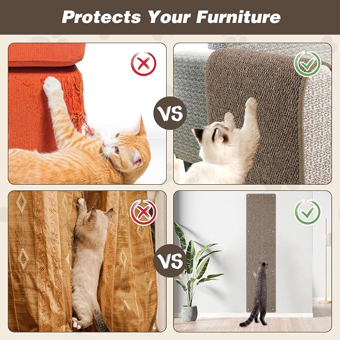 FHTONGE 71x15.8 Thickened Cat Wall Climbing Carpet - Image 4