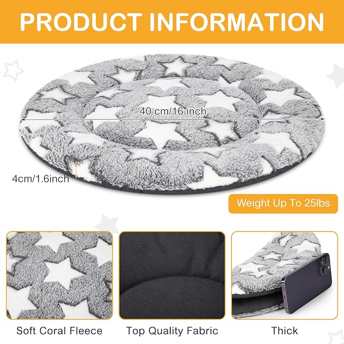 VitalCozy 4 Pcs Dog Crate Pads, Ultra Soft Warm Washable Anti-Slip Kennel Bed - Image 4