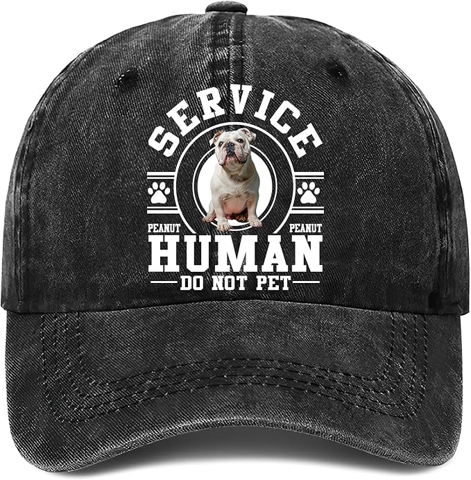 Personalized Vintage Washed Denim Dad Hat, Custom Baseball Cap by Lallamotion