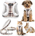 GAMUDA Small Dog Harness Collar and Leash Set, Step in No Chock No Pull Soft by GAMUDACollarsCollection