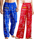 Custom Pajama Pants for Women Men, Personalized 67 Name Photo PJ Family Six by Artsadd