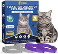4 Pack Flea Collar for Cats, 32 Months Flea and Tick Prevention for Cat by YOTANGO